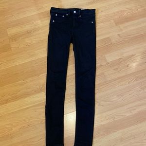 Rag & Bone black jeans woman size 26 like new worn once . Skinny jeans